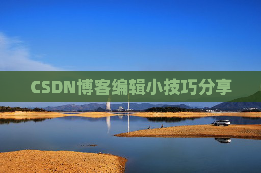 CSDN博客编辑小技巧分享