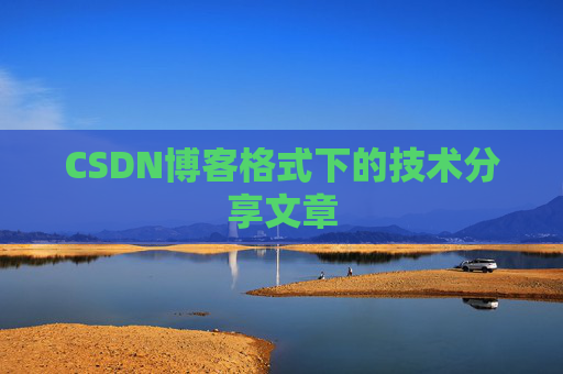 CSDN博客格式下的技术分享文章